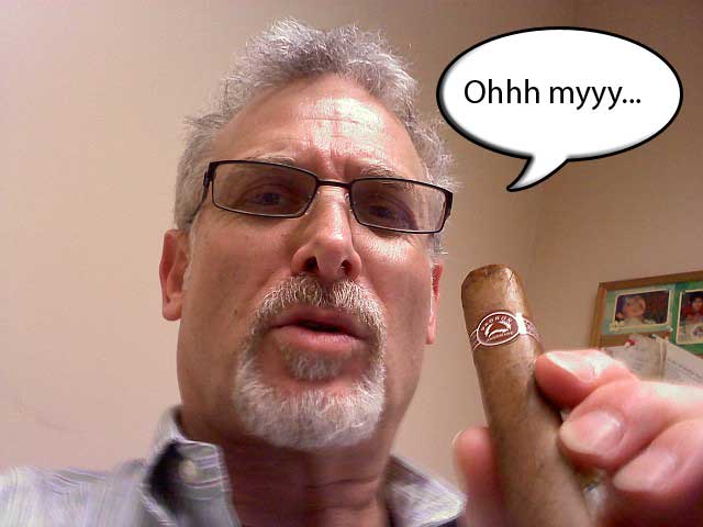 Gary Korb loves his Padron cigars