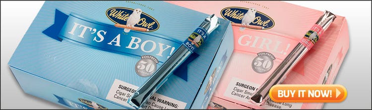 Top New Baby Cigars Best It’s a Boy Cigars It’s a Girl Cigars White Owl Cigars at Famous Smoke Shop