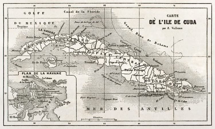 cigar advisor essential guide to cohiba - old map of cuba
