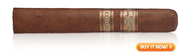 top box-pressed cigars recommended Rocky Patel Olde World Reserve Corojo cigars at Famous Smoke Shop