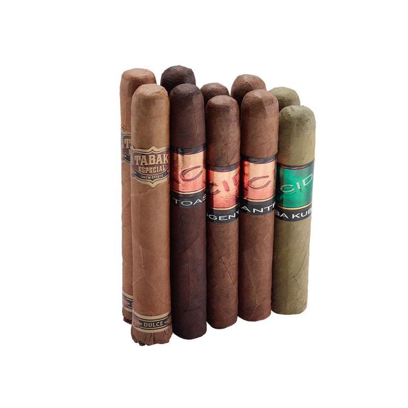 Best Of Cigar Samplers Drew Estate Infused 10 Count Sampler Cigars at Cigar Smoke Shop