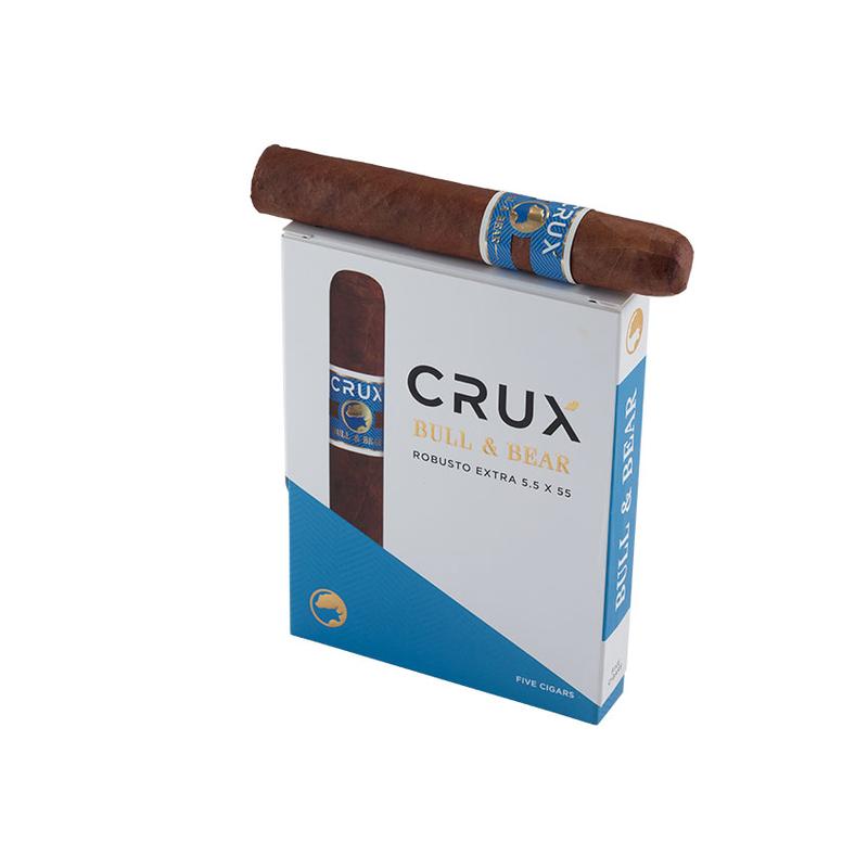 Crux Bull and Bear Robusto Extra 5 Pack Cigars at Cigar Smoke Shop