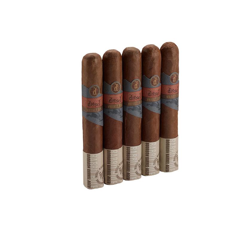 Diesel Whiskey Row Robusto 5 Pack Cigars at Cigar Smoke Shop