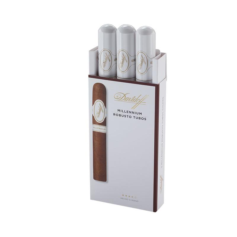 Davidoff Millennium Robusto Tubo 3 Pack Cigars at Cigar Smoke Shop
