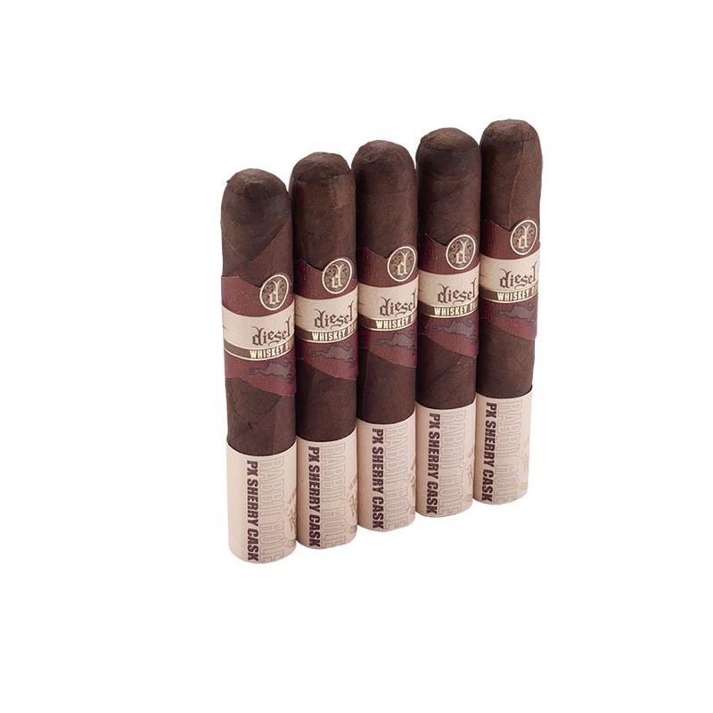 Diesel Whiskey Row PX Sherry Cask Aged Robusto 5PK Cigars at Cigar Smoke Shop