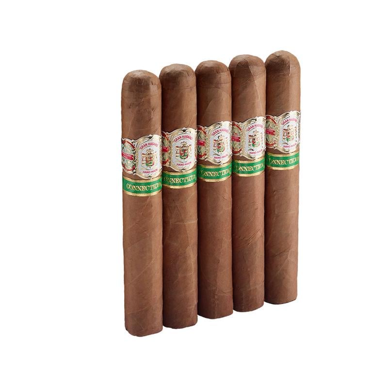 Gran Habano #1 Connecticut Gran Robusto 5 Pack Cigars at Cigar Smoke Shop