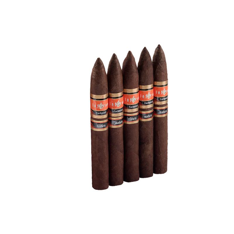 Inferno Flashpoint Maduro Torpedo 5 Pack Cigars at Cigar Smoke Shop
