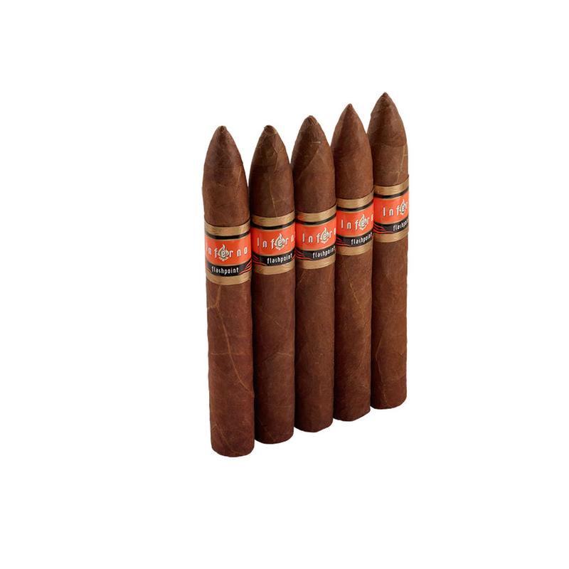 Inferno Flashpoint Torpedo 5 Pack Cigars at Cigar Smoke Shop