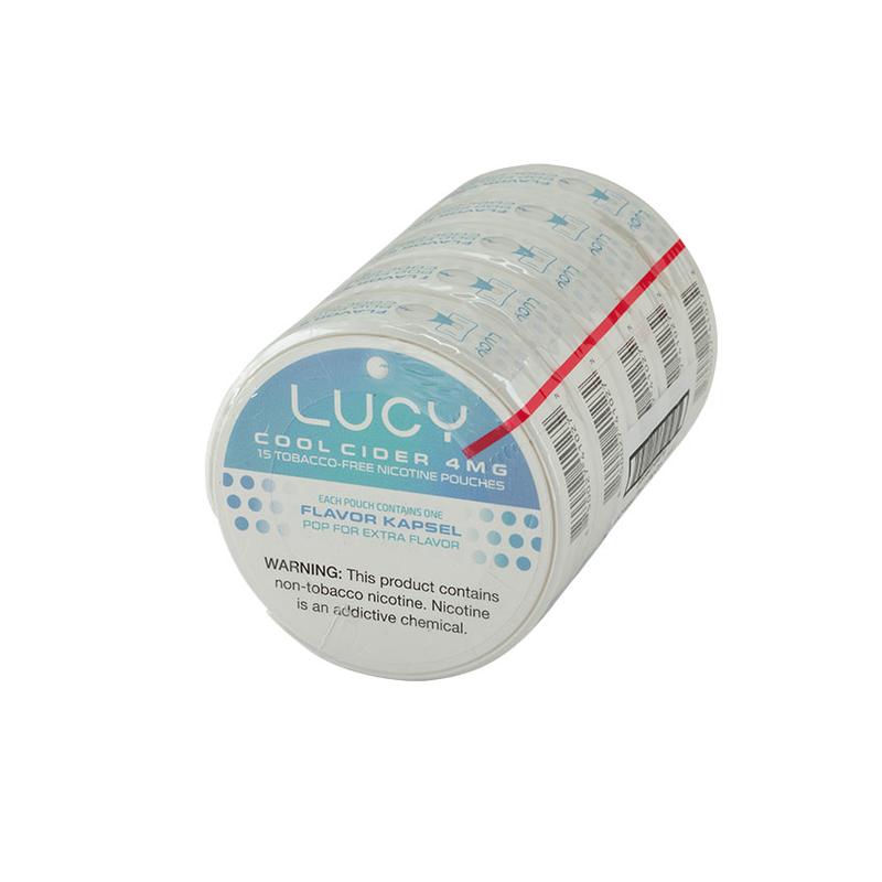 Lucy Kapsel Pouches Lucy Kapsel Pouch 4mg Cool Cider 5 Tins Cigars at Cigar Smoke Shop