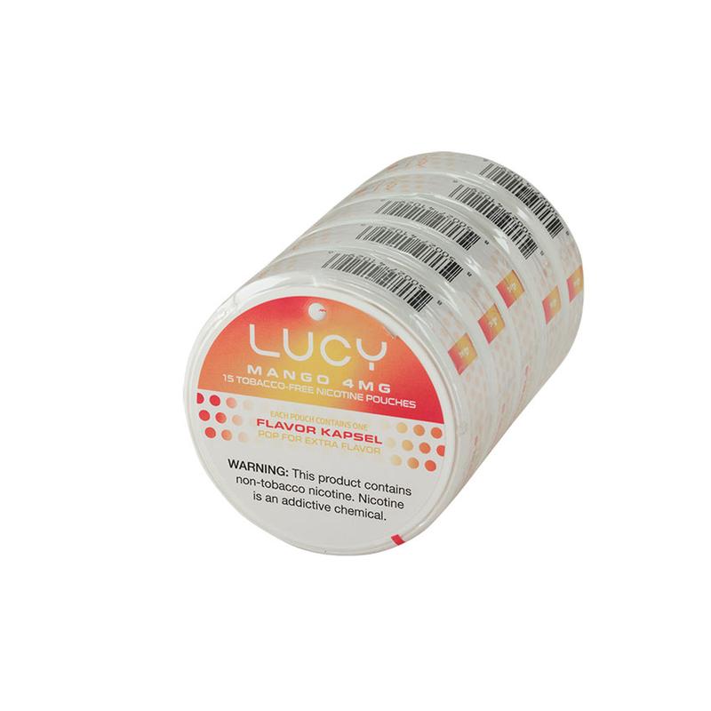 Lucy Kapsel Pouches Lucy Kapsel Pouch Mango 4mg 5 Tins