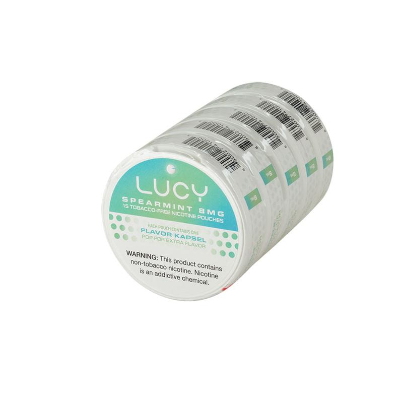 Lucy Kapsel Pouches Lucy Kapsel Spearmint 8mg 5 TIN Cigars at Cigar Smoke Shop