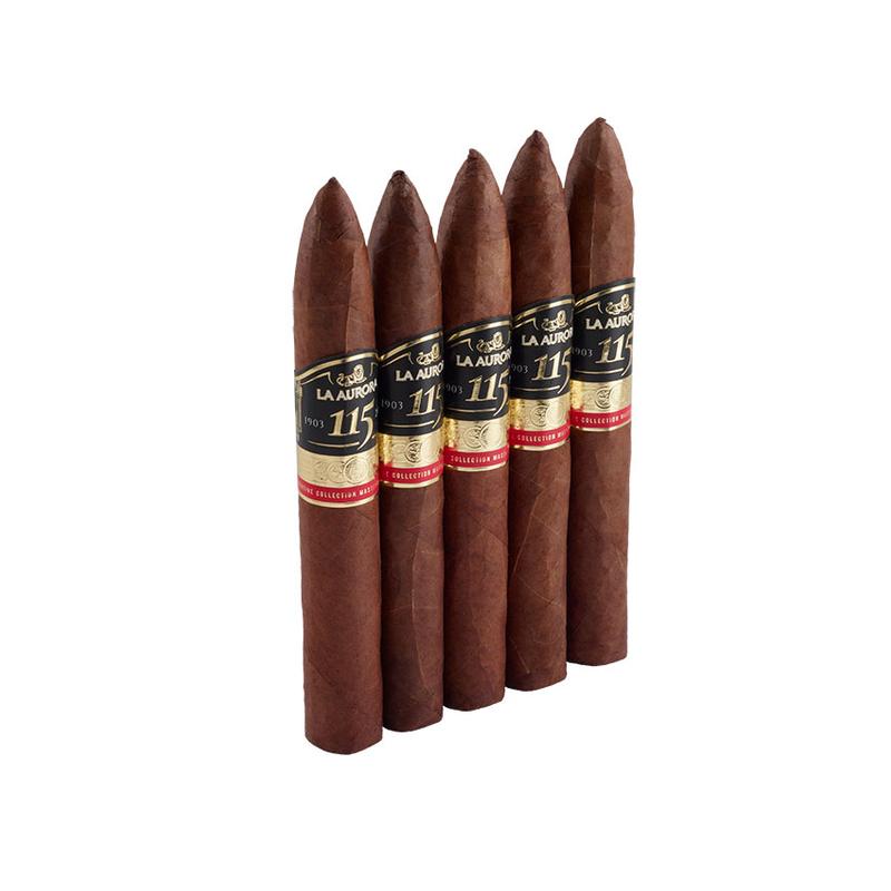 La Aurora 115th Anniversary Belicoso 5 Pack Cigars at Cigar Smoke Shop