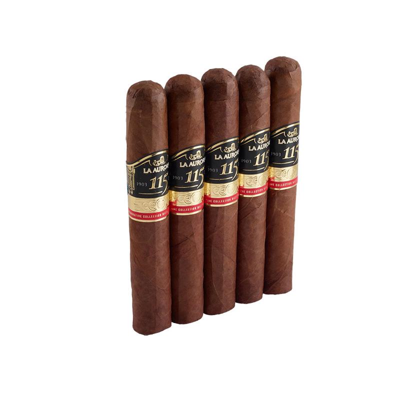La Aurora 115th Anniversary Gran Toro 5 Pack Cigars at Cigar Smoke Shop