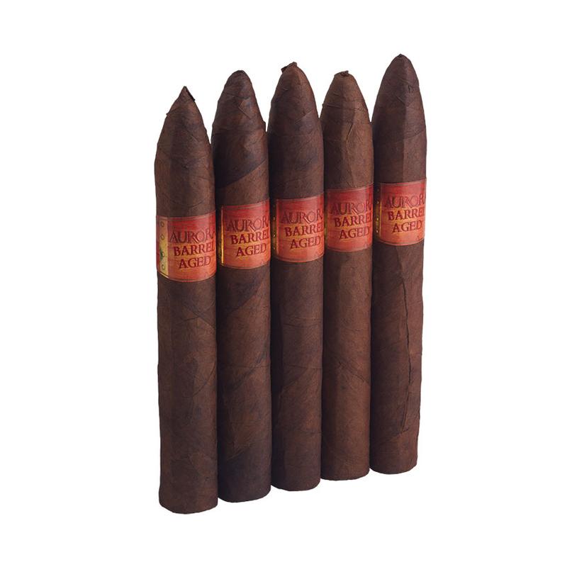 La Aurora Barrel Aged Belicoso 5PK Cigars at Cigar Smoke Shop