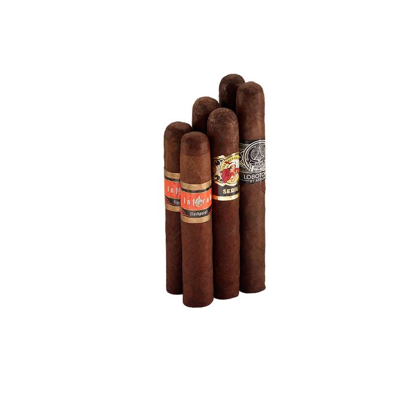 Liquidation Samplers Top Rated 6 Pack No. 2 (3x2) Cigars at Cigar Smoke Shop
