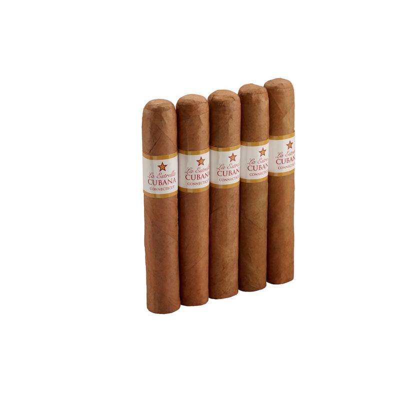 La Estrella Cubana Connecticut Gigante 5 Pack Cigars at Cigar Smoke Shop