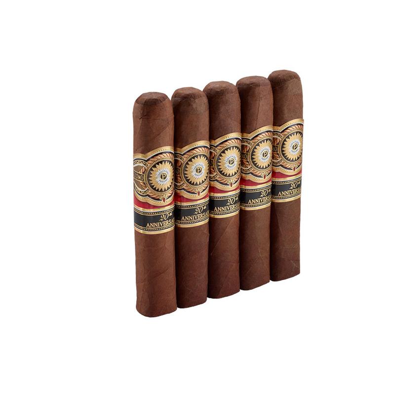 Perdomo 20th Anniversary Sun Grown Robusto 5 Pack Cigars at Cigar Smoke Shop