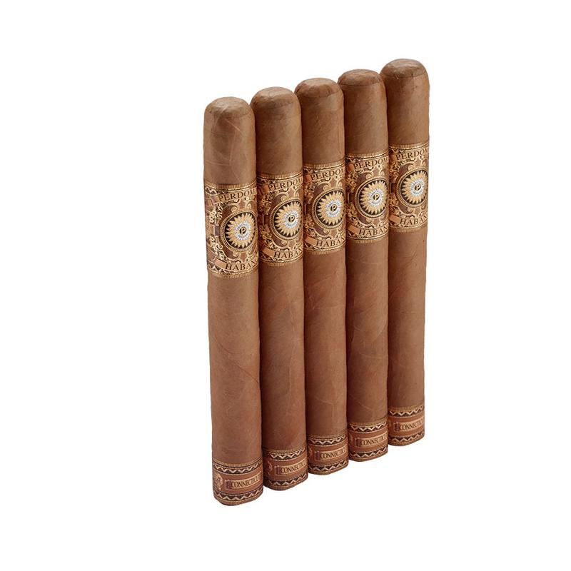 Perdomo Habano Connecticut Barrel Aged Churchill 5 Pack Cigars at Cigar Smoke Shop