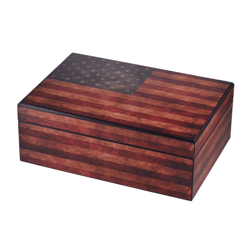 Famous Quality Imports Old Glory 50 Count Humidor