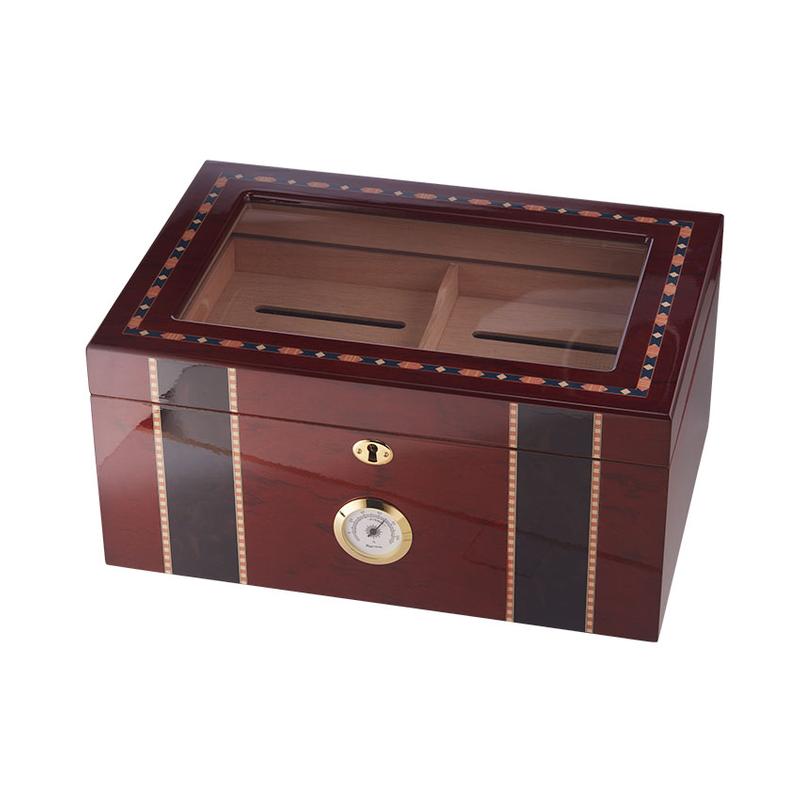 Famous Quality Imports Pompeii Glass Top Humidor Cigars at Cigar Smoke Shop