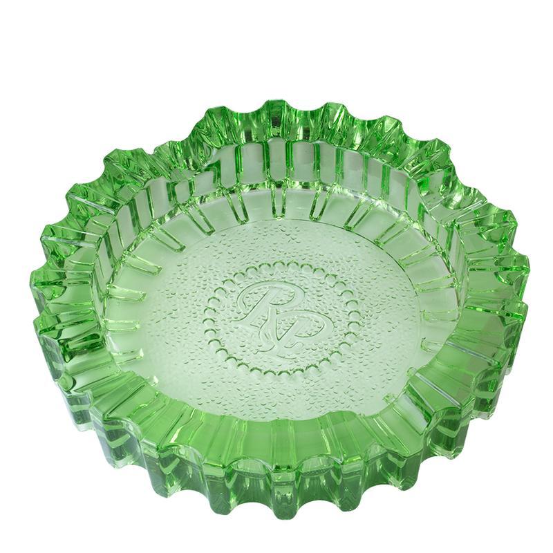 Rocky Patel Luxury Luminoso Green Glass Ashtray