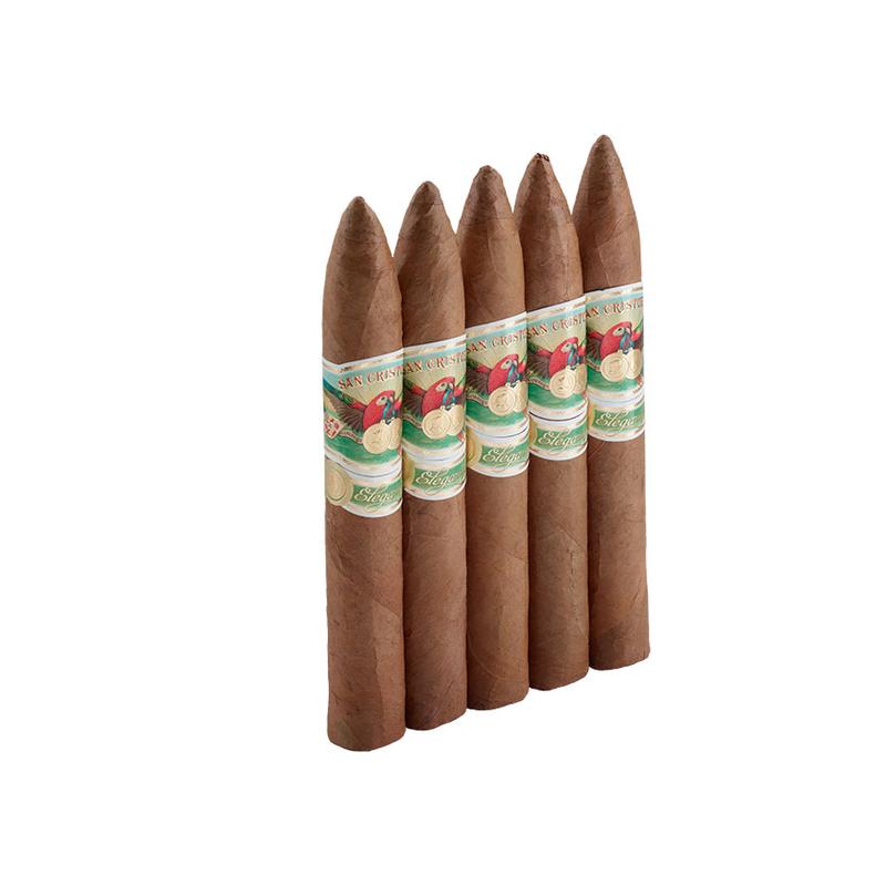 San Cristobal Elegancia Pyramid 5 Pack Cigars at Cigar Smoke Shop