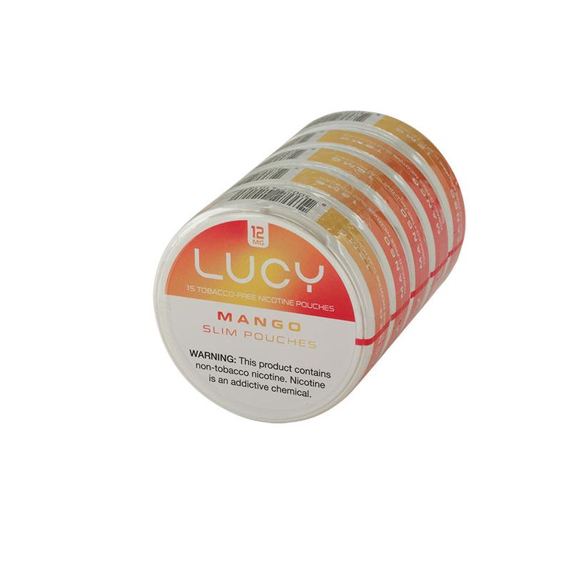 Lucy Slim Pouches Lucy Slim Pouch 12mg Mango 5 tins Cigars at Cigar Smoke Shop
