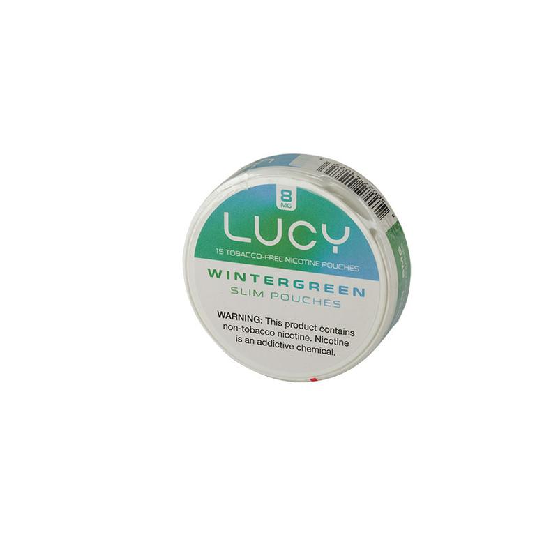Lucy Slim Pouches Lucy Slim Pouch 8mg Wintergreen Tins of 1