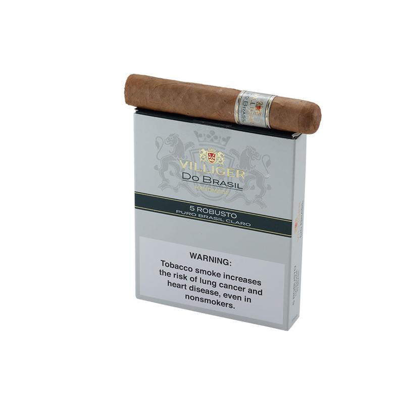 Villiger Do Brasil Claro Robusto 5 Pack Cigars at Cigar Smoke Shop