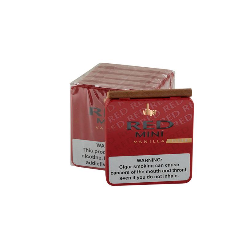 Villiger Red Mini Vanilla Filter 5/20 Cigars at Cigar Smoke Shop