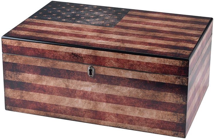 Quality Importers Old Glory 100 Count Humidor