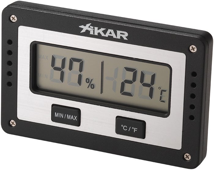 Xikar Rectangular Hygrometer