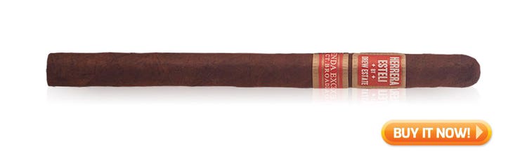 2020 Top 25 New Cigars of the Year Herrera Esteli Connecticut Broadleaf Lancero Tienda Exclusiva cigars at Famous Smoke Shop