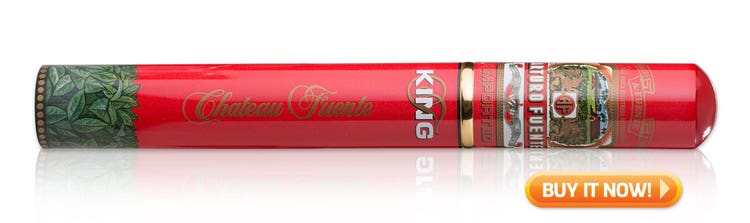 top tubo cigars under 10 dollars cigars in tubes Arturo Fuente King T Rosado tubo cigars at Famous Smoke Shop