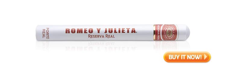 top lancero cigars Romeo y Julieta Reserva Real cigars lanceros at Famous Smoke Shop