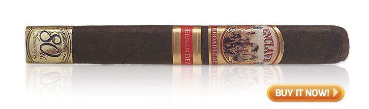 10 top rated AJ Fernandez Cigars Enclave Broadleaf Famous 80th Anniversary cigars at Famous Smoke Shop
