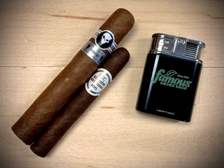 Corona Vs. Gordo Does A Cigar’s Ring Gauge Affect Taste Corona and Gordo cigars side by side