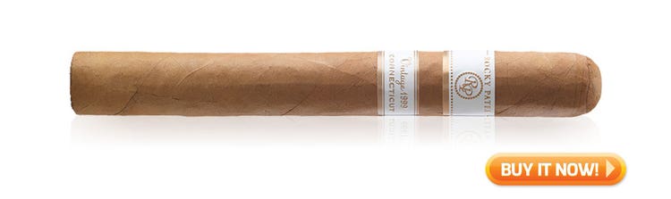 best morning cigars breakfast cigars Rocky Patel Vintage Connecticut 1999 cigars at Famous Smoke Shop