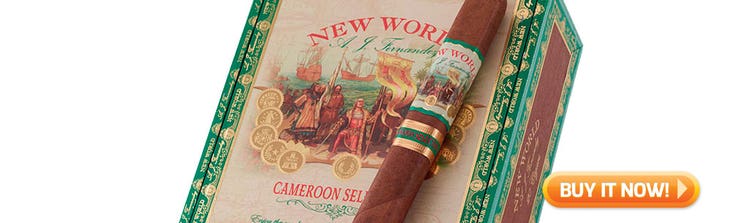 top new cigars may 13 2019 New World Cameroon by AJ Fernandez cigars at Famous Smoke Shop