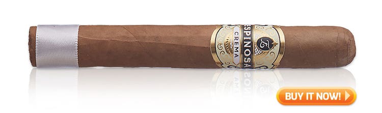 top mild mellow cigars for occasional cigar smokers Espinosa Crema cigars at Famous Smoke Shop