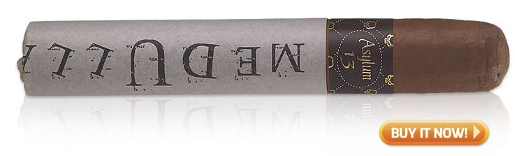 Top 7x70 Cigars 70 Ring Gauge cigars Asylum Medulla Oblongata 7x70 Corojo cigars at Famous Smoke Shop