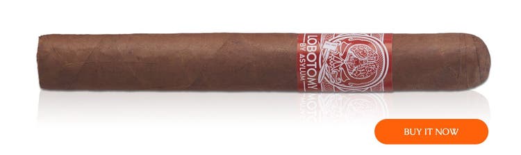 cigar advisor asylum essential review guide - asylum lobotomy corojo at famous smoke shop