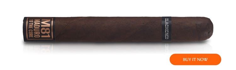 cigar advisor 10 best new cigars of the year (so far) - blackened metallica m81 at famous smoke shop