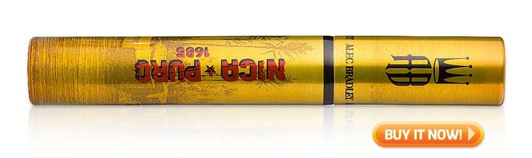 top tubo cigars under 10 dollars cigars in tubes Alec Bradley Nica Puro tubo cigars at Famous Smoke Shop