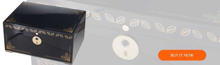 oro fingerprint lock cigar humidor