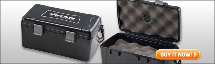 best cigar humidors under $50 xikar 15 cigar travel humidor at Famous Smoke Shop