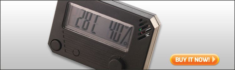 best cigar humidors under $50 digital hygrometer for humidor at Famous Smoke Shop