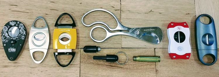 how to cut and light a cigar - different types of cigar cutters