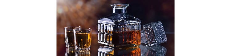 whiskey and cigars decanters and humidors