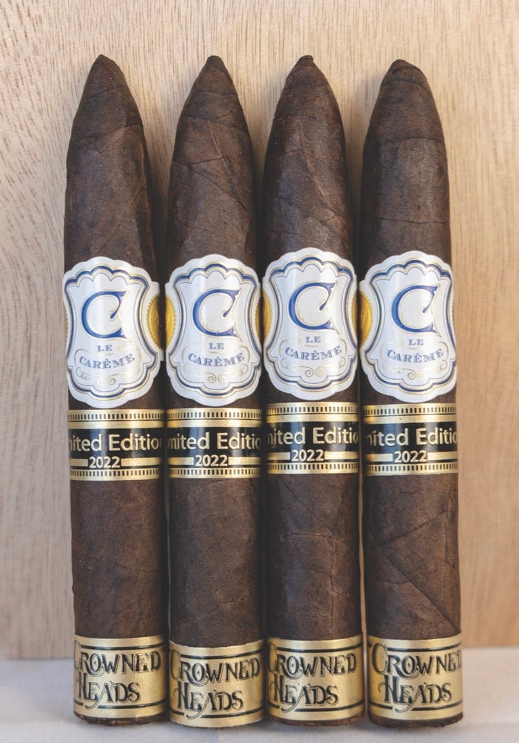 cigar advisor news-crowned heads announces le careme belicosos finos LE 2022 release-4 cigars